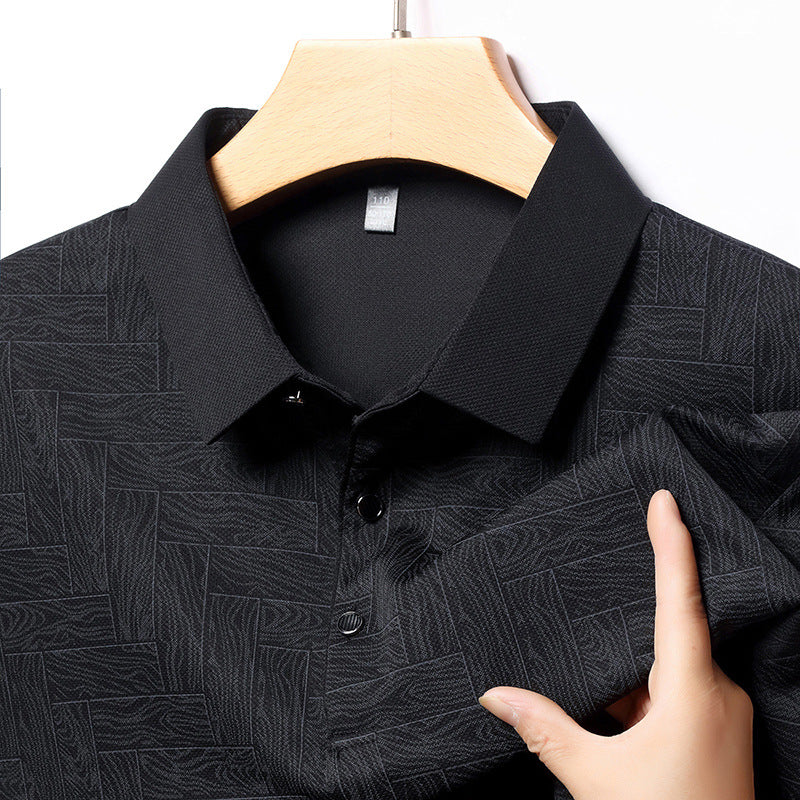 Men's stylish polo with textured design Lune London
