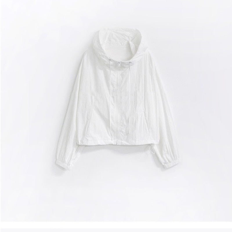 Veste de sport pour femme cropped avec cordon de serrage réglable Chic & Stil