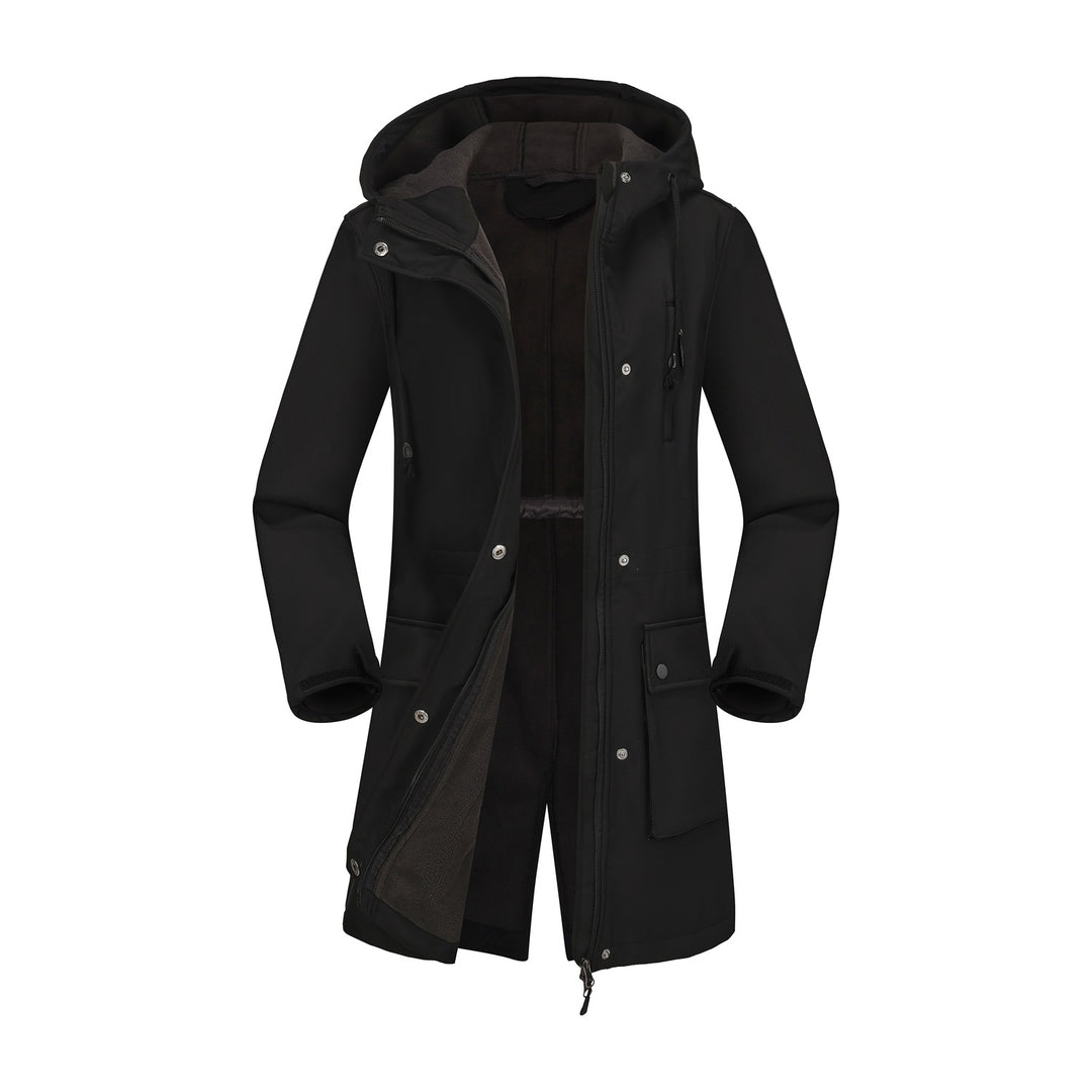 Functional outdoor jacket for women with adjustable drawstring waist and inner lining Lune London