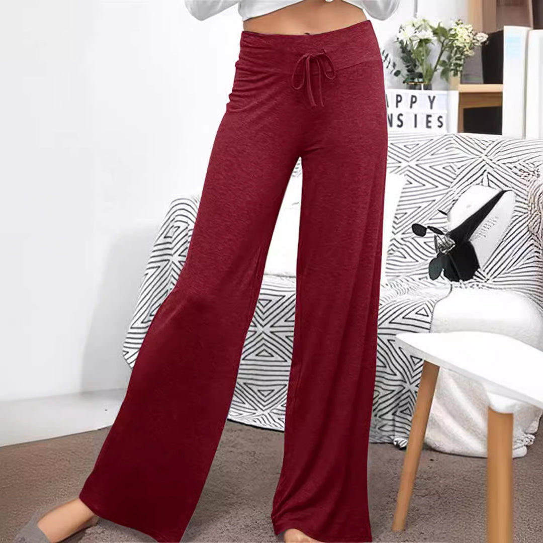 Loose leisure trousers for women with elastic waistband and adjustable drawstring Lune London