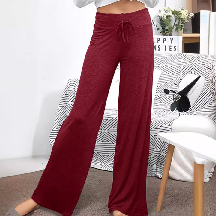 Loose leisure trousers for women with elastic waistband and adjustable drawstring Lune London