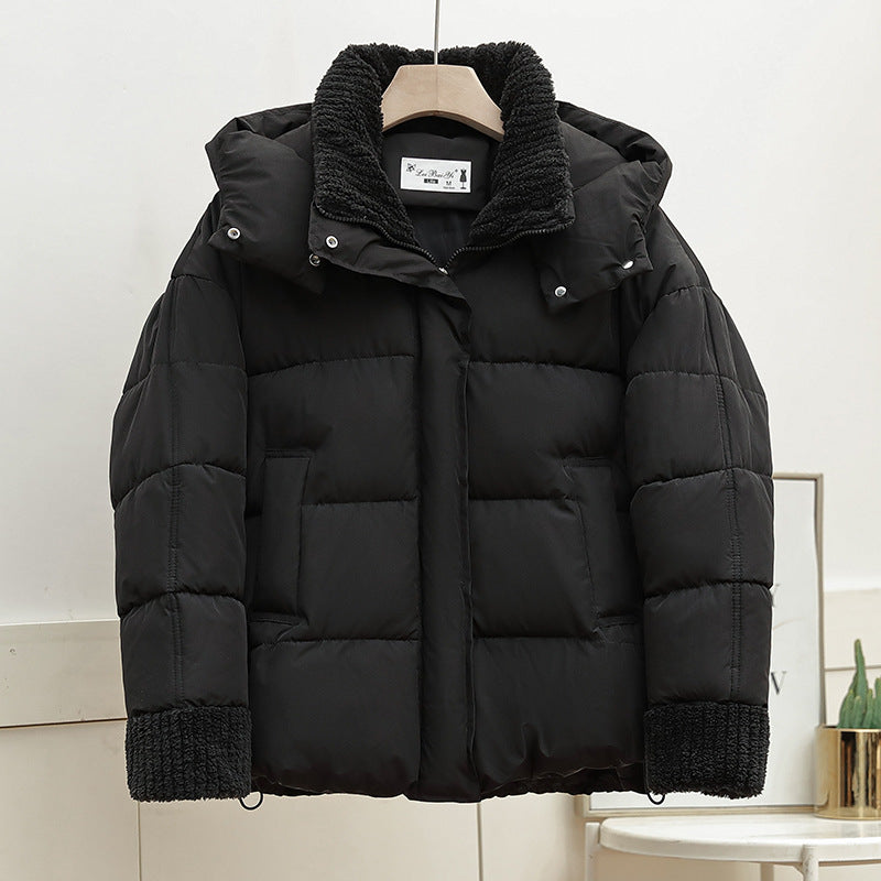 Quilted leisure jacket for women with high collar and trendy knit details Lune London