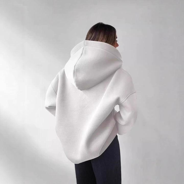 Women's Oversized Hoodie in Soft Fleece Material Lune London