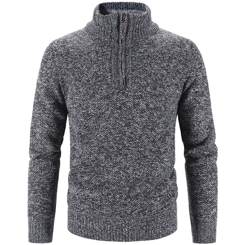 Trendy turtleneck sweater for men with stylish zipper Lune London