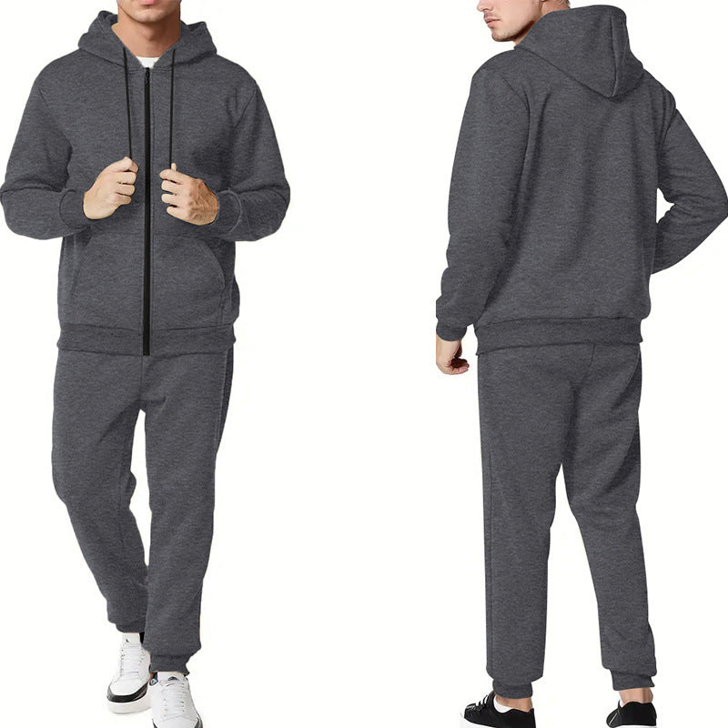 Men's sporty leisure suit with practical pockets and zipper Lune London