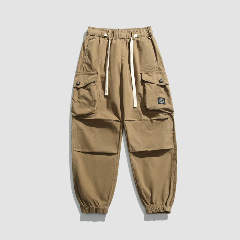 Pantalon cargo pour homme avec taille élastique et de nombreuses poches Chic und Stil