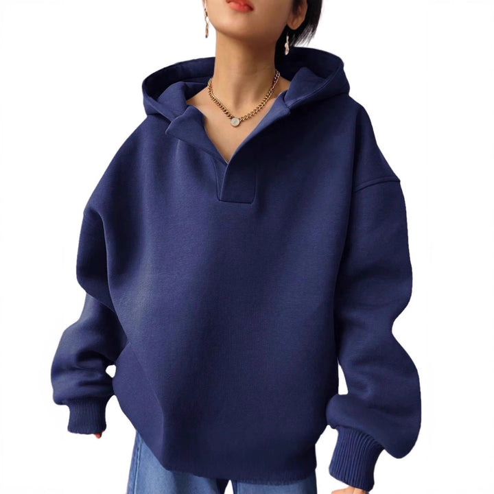 Women's Oversized Hoodie in Soft Fleece Material Lune London