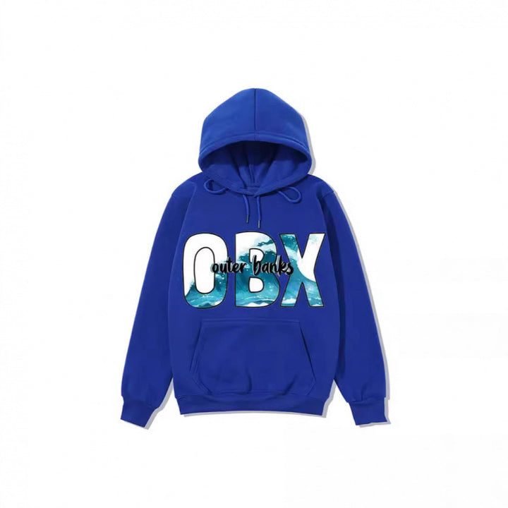 Women's Hooded Sweatshirt with Maritime Graphic Design Chic & Stil