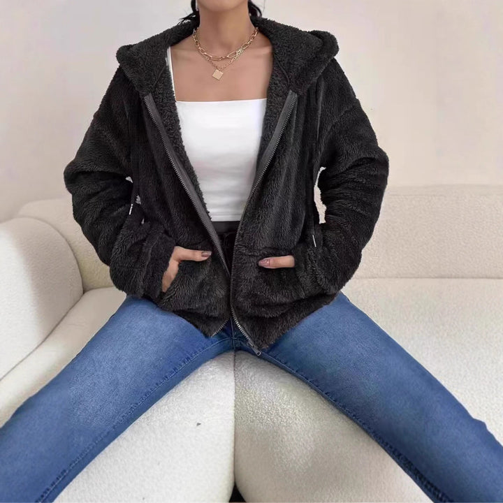 Ladies Cozy Hooded Jacket Lune London