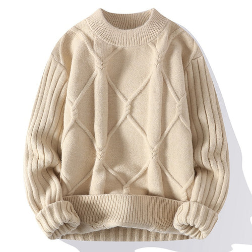 Ladies elegant knit sweater with high-quality twisted pattern and trendy fit Lune London