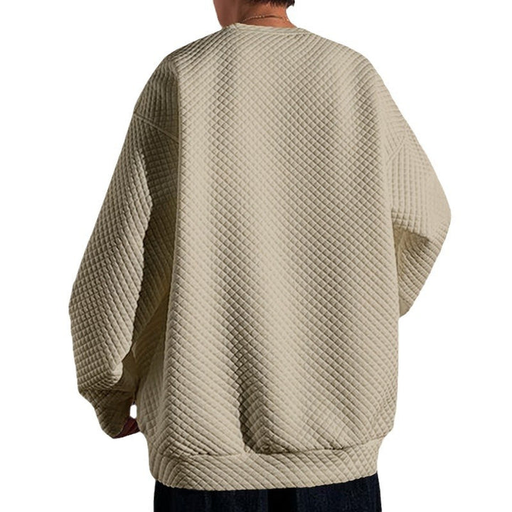 Men's Sweatshirt with Chic and Stylish Textured Design