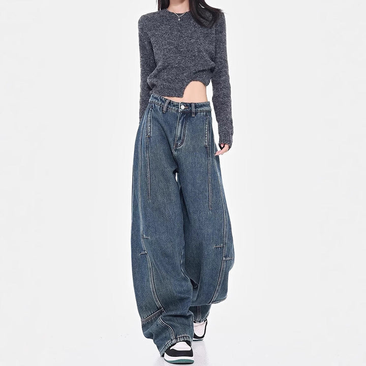 Women's Loose Denim Pants Lune London