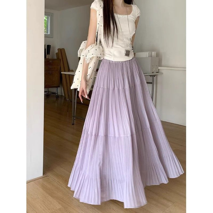 Jupe maxi femme avec des plis élégants Chic & Stil