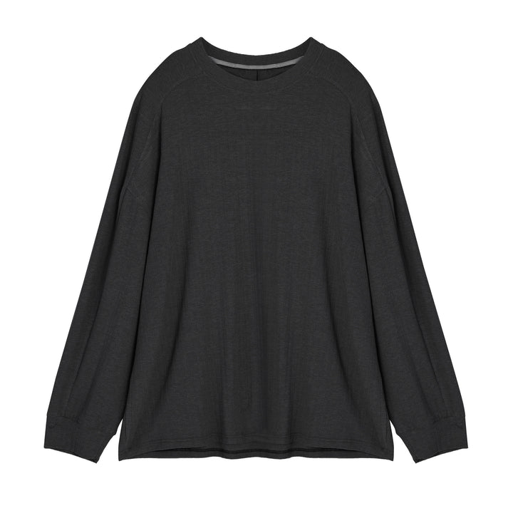 Casual long-sleeve t-shirt for women with an innovative cut and fine texture Lune London