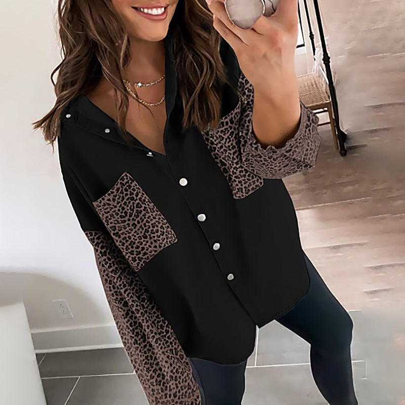 Ladies' Animal Print Shirt Jacket Lune London