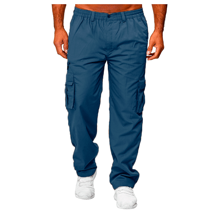Men's cargo pants with elastic waistband and multifunctional pockets Lune London