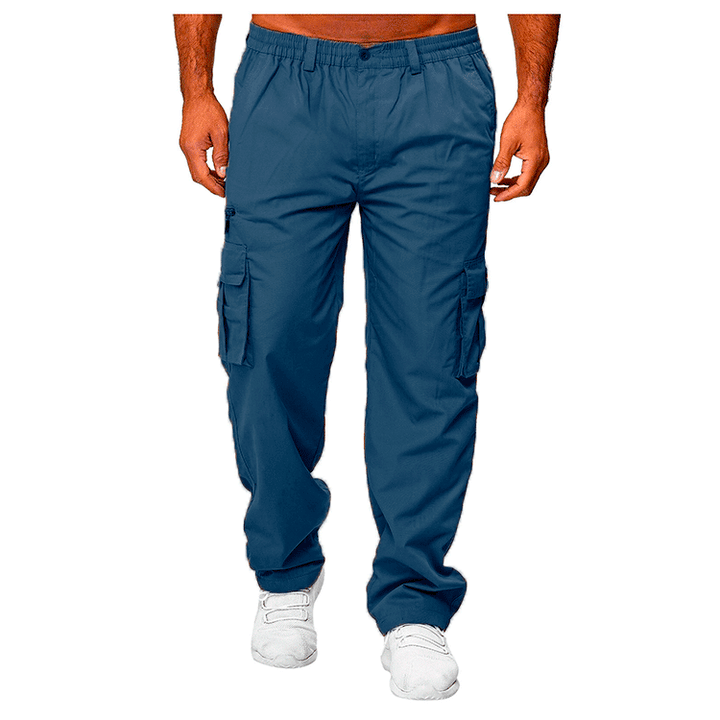 Men's cargo pants with elastic waistband and multifunctional pockets Lune London