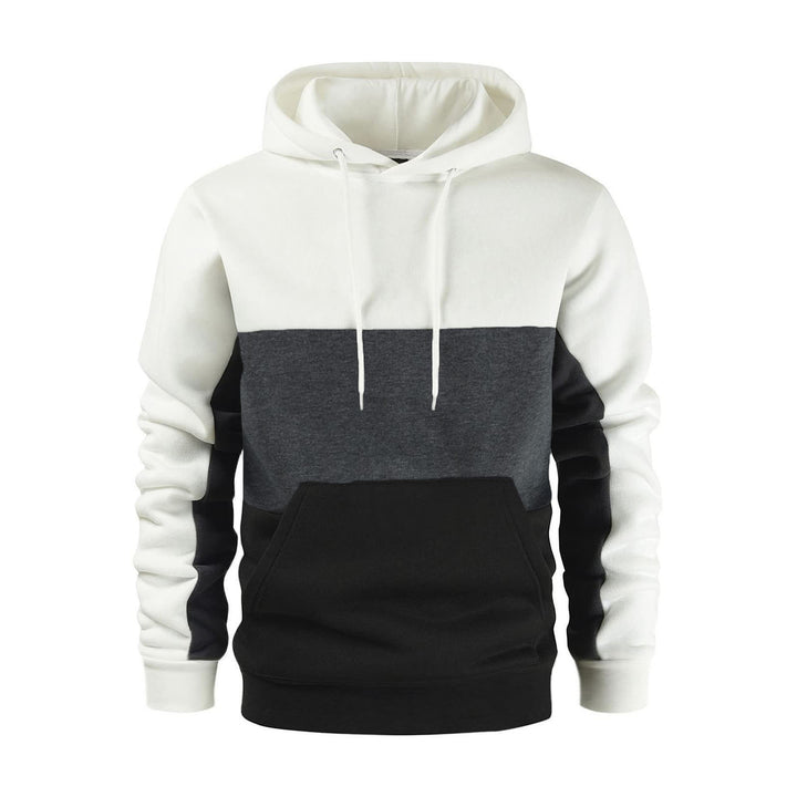 Men's hooded sweatshirt with trendy color block design Lune London