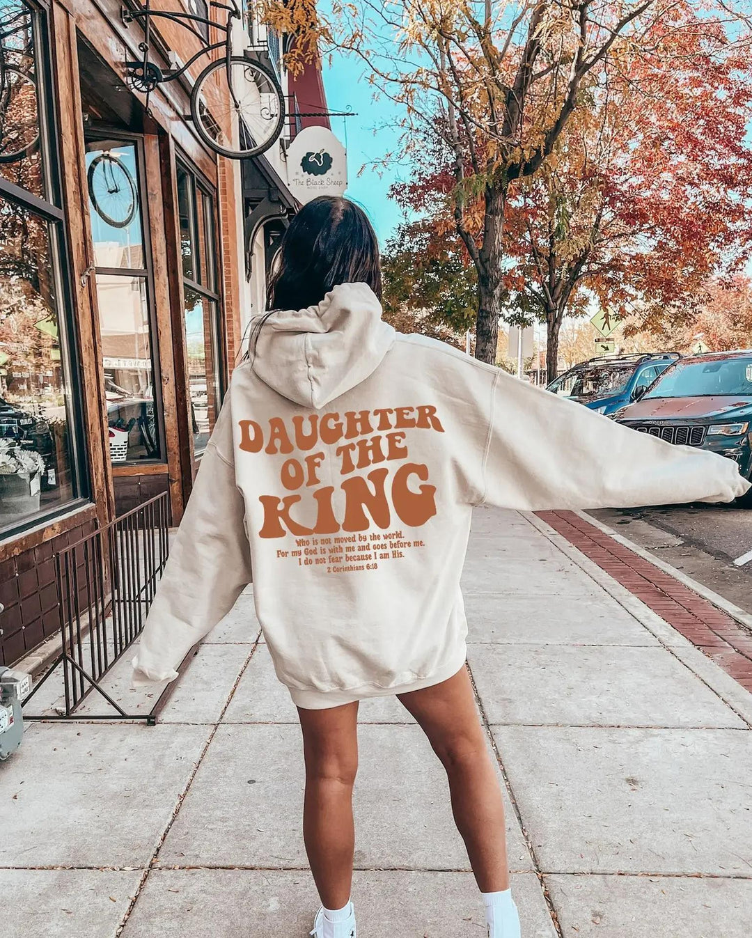 Women's hoodie with motivational lettering Chic & Stil