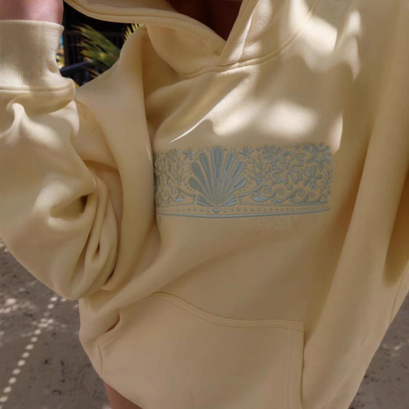 Women's Oversized Hoodie with Creative Graphics and Comfortable Fit Lune London