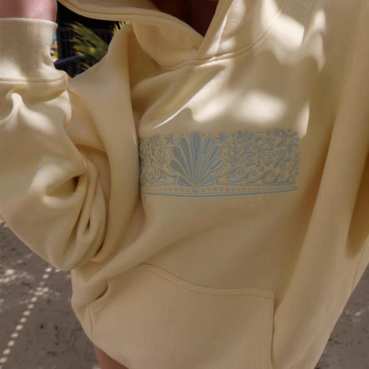 Women's Oversized Hoodie with Creative Graphics and Comfortable Fit Lune London