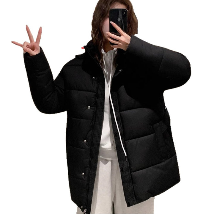 Ladies classic down jacket with high collar and practical pockets Lune London
