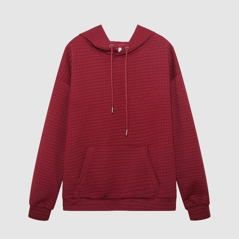 Ladies stylish hoodie with textured fabric Lune London