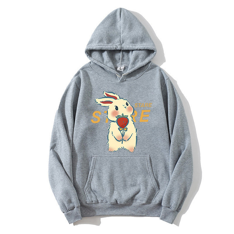 Women's hoodie with playful rabbit motif and inspirational slogan Chic & Stil