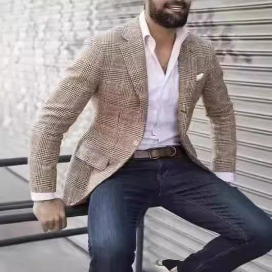Elegant linen blazer for men with slim fit Lune London