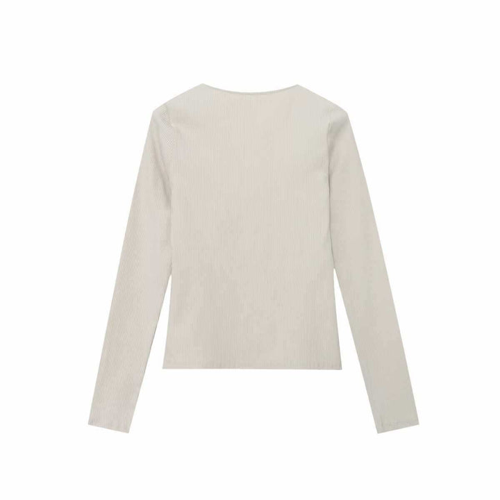 Elegant ladies cardigan knit with lace accents Lune London