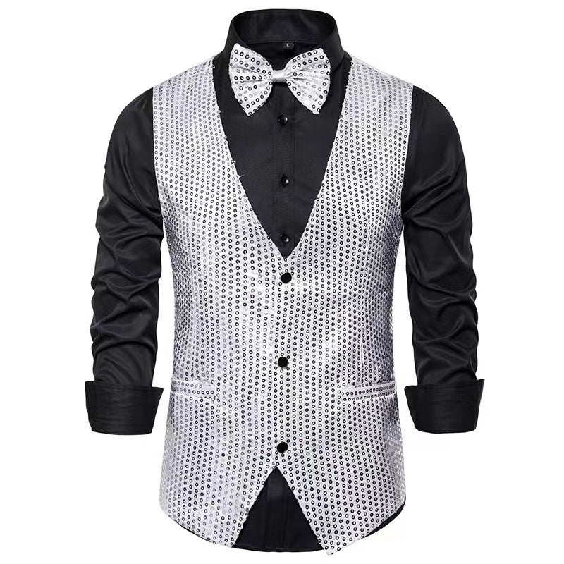Elegant suit for men with sparkling sequins and a slim fit ideal Lune London