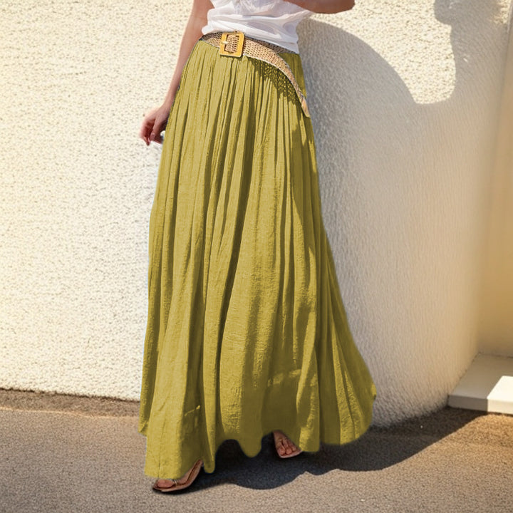 Maxi skirt for women with a flowing cut and elastic waist Lune London