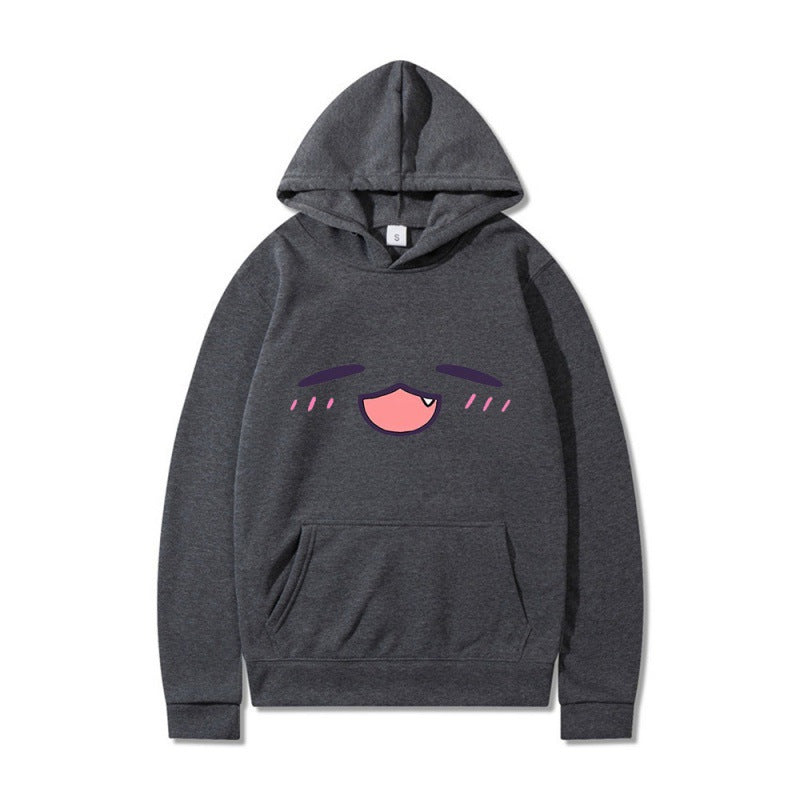 Women's hoodie with cheerful cartoon face and comfortable fit Lune London