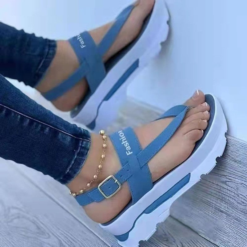 Ladies Trendy Platform Sandals Lune London