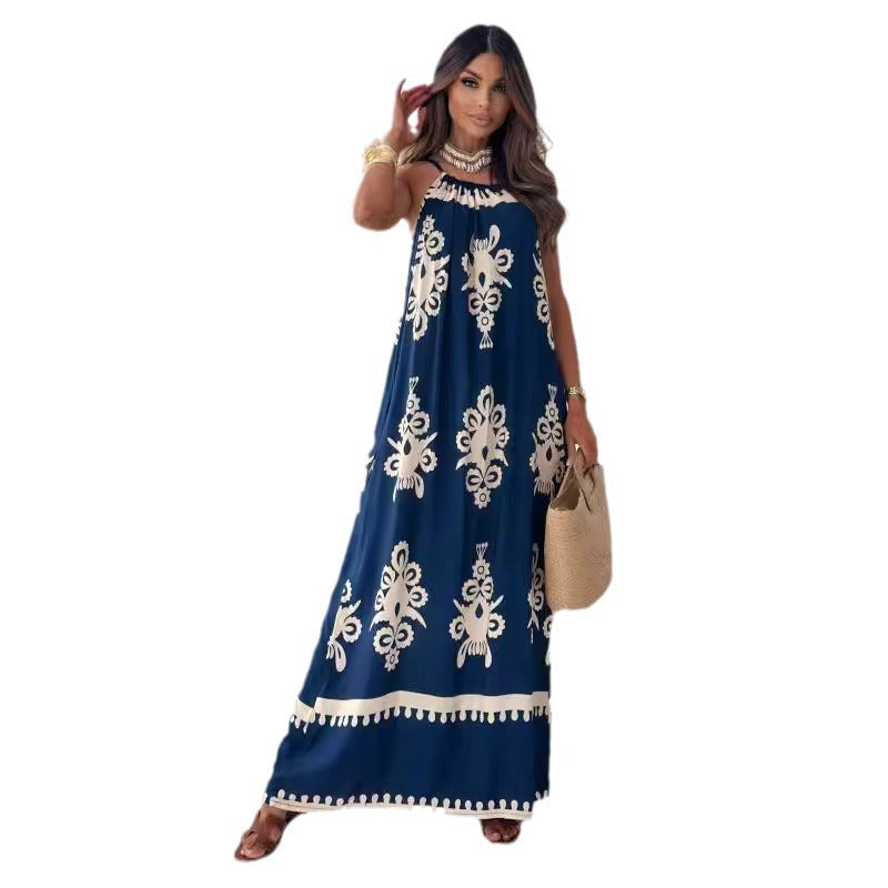 Ladies Halter Maxi Dress Lune London