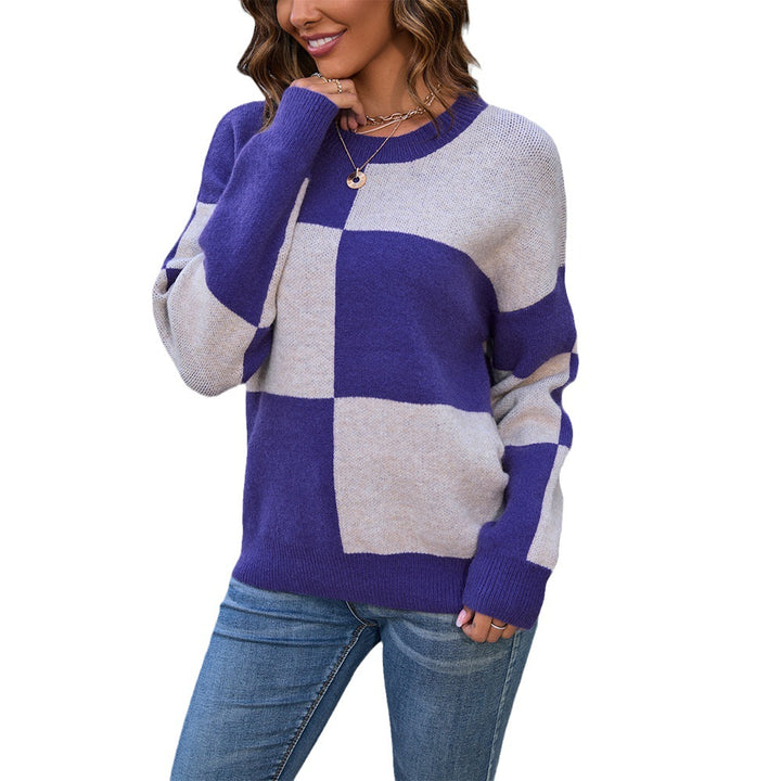Pull à la mode pour femmes avec un design bloc et un matériau doux Chic & Stil