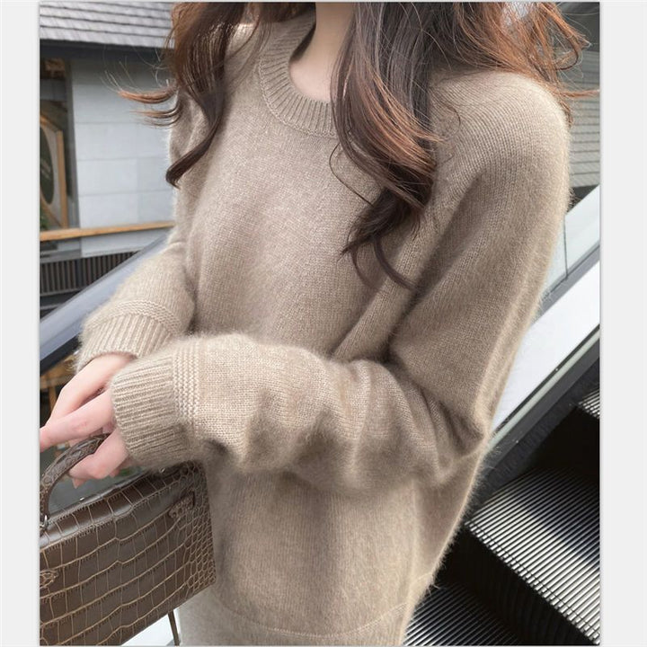Pull en cachemire pour femmes avec une fine structure côtelée et une coupe décontractée Chic & Stil