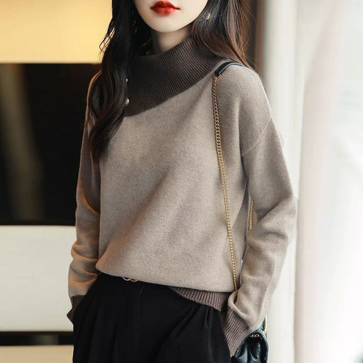 Sweater pour femmes avec col montant moderne Chic & Stil
