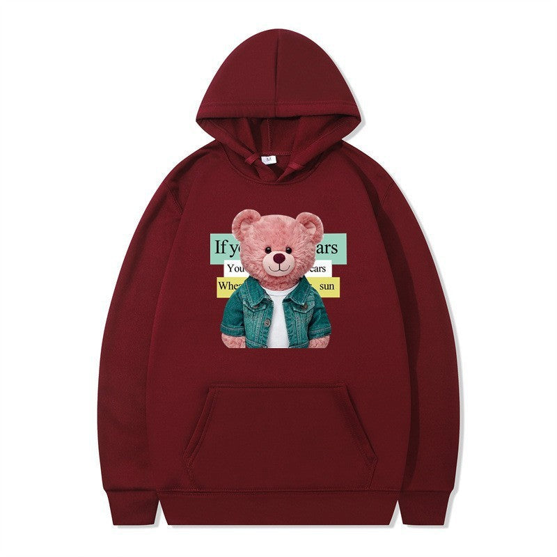 Women Hoodie with cute bear motif Chic & Stil