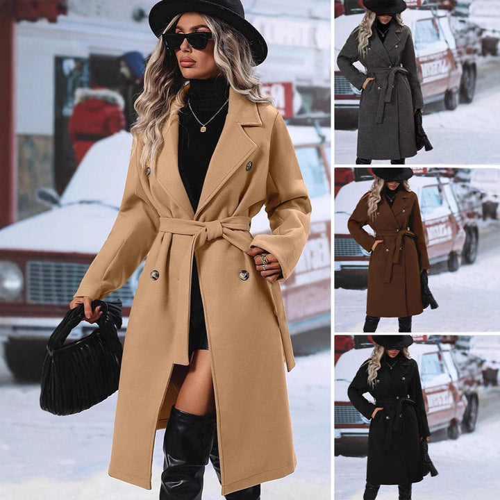 Elegant trench coat for women with a fitted cut and a belt Lune London