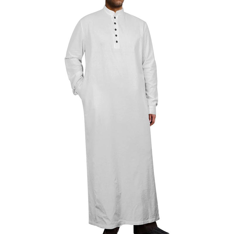 Modern men's caftan with button design and soft cotton material Lune London