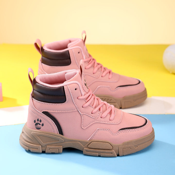Fashion high-top sneakers for women with breathable mesh upper and sturdy sole Lune London