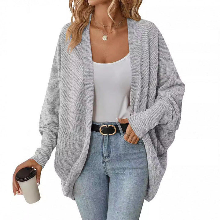 Women's Casual Cardigan with Oversized Cut and Casual Sleeves Lune London