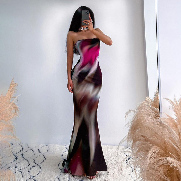 Strapless evening dress for women Lune London