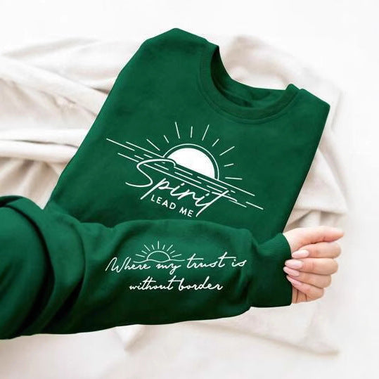 Sweatshirt pour femmes avec impression inspirante et tissu doux et fluide Chic & Stil