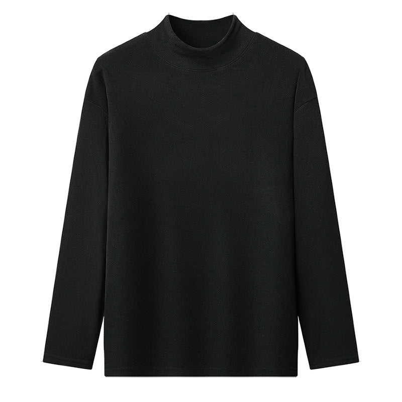 Long-sleeve t-shirt with high collar for women in high-quality material Lune London