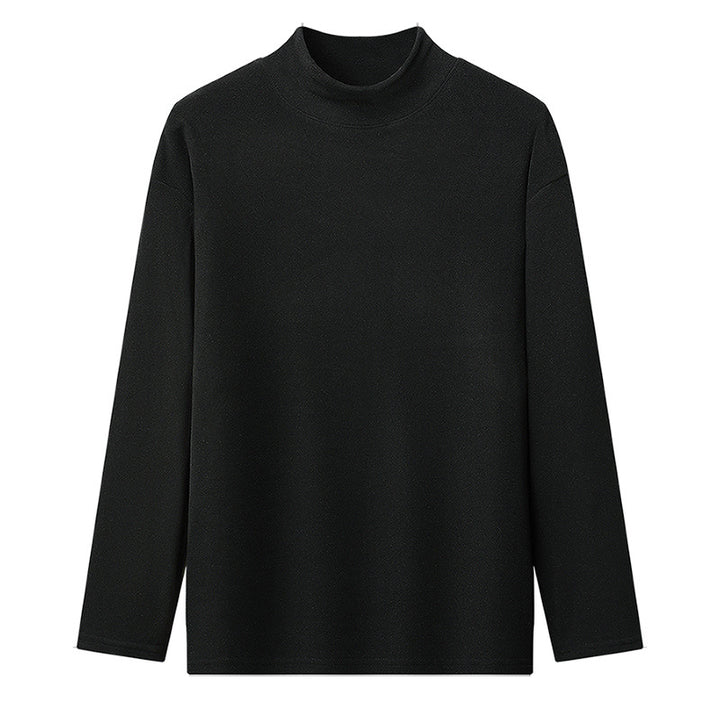 Long-sleeve t-shirt with high collar for women in high-quality material Lune London