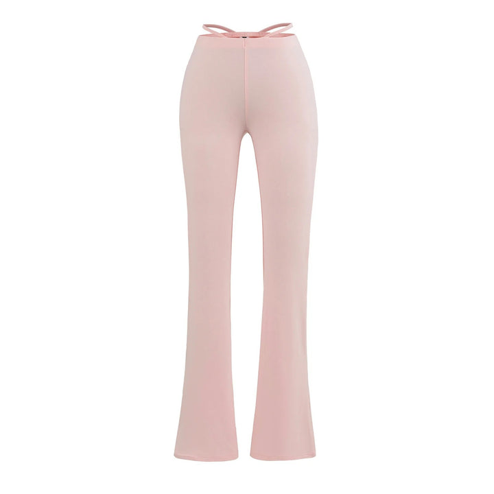 Elegant flared pants for women with a high waist and practical side pockets Lune London