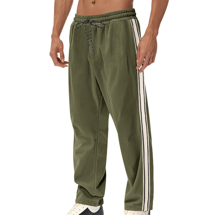 Lune London men's casual sports pants with side stripes