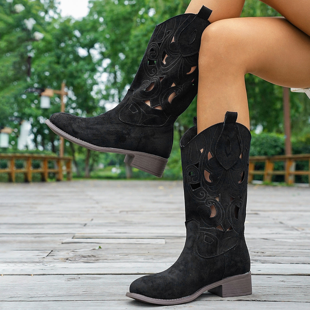 Ladies' boots with artistic anatomical design Lune London